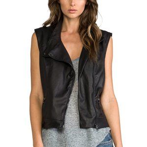 RAG AND BONE LEATHER MOTO VEST